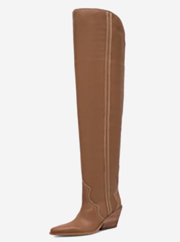Badura Leder-Stiefel in Hellbraun