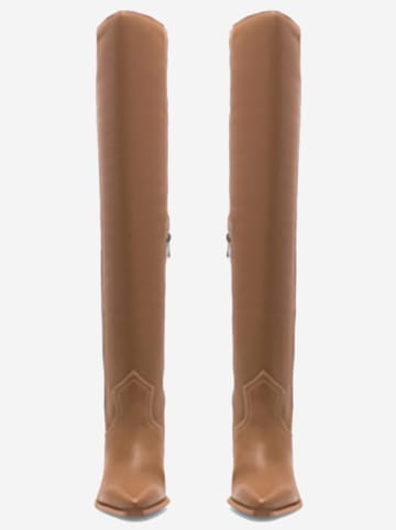 Badura Leder-Stiefel in Hellbraun
