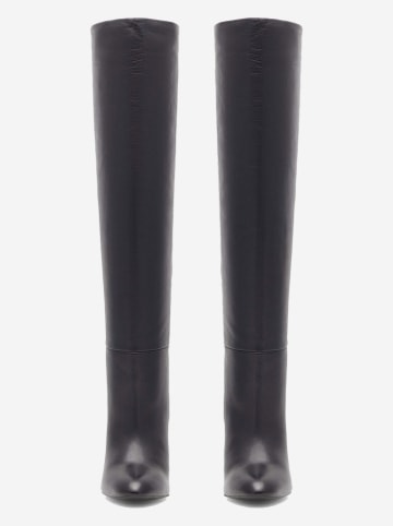 Gino Rossi Leder-Stiefel in Schwarz