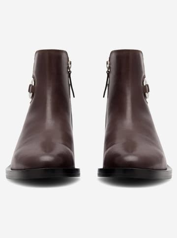 Gino Rossi Leren enkelboots bruin