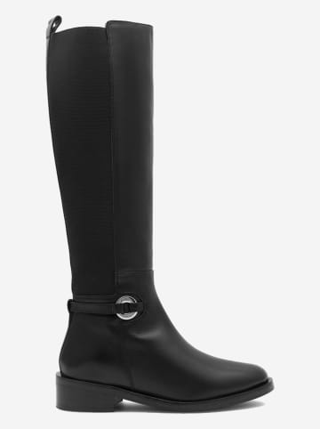 Gino Rossi Leder-Stiefel in Schwarz
