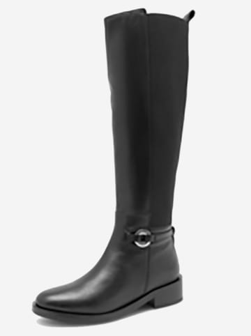 Gino Rossi Leder-Stiefel in Schwarz