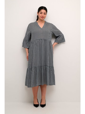 Kaffe Kleid "Kerry" in Schwarz/ Hellblau