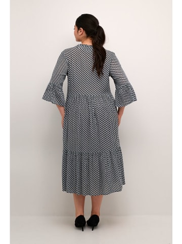 Kaffe Kleid "Kerry" in Schwarz/ Hellblau