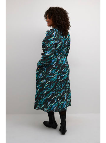 Kaffe Kleid "Natalia" in Schwarz/ Blau