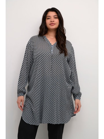 Kaffe Tuniek "Ami" zwart/lichtblauw
