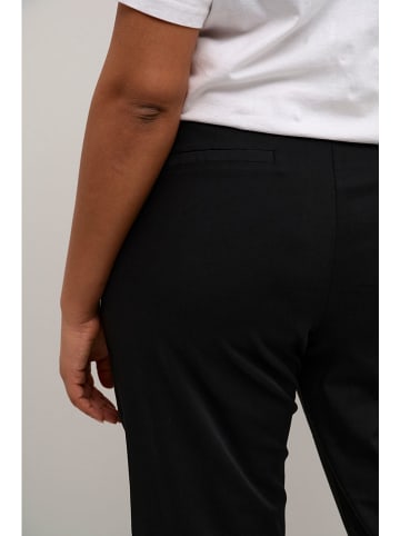 KAFFE curve Spodnie chino "Leana" w kolorze czarnym