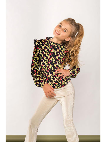B.Nosy Bluse "Billie" in Schwarz/ Gelb/ Pink