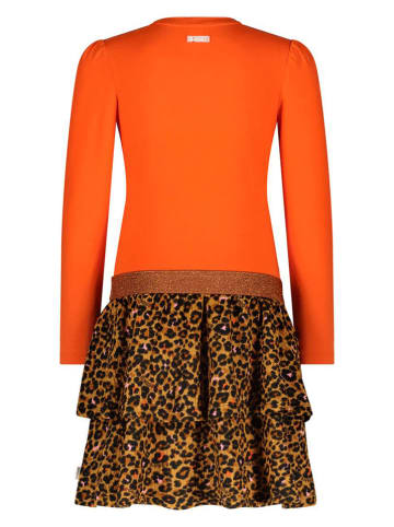 B.Nosy Kleid "Daphne" in Orange/ Hellbraun/ Schwarz