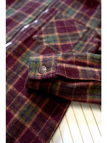 B.Nosy Sweatjacke "Boaz" in Dunkelrot/ Khaki