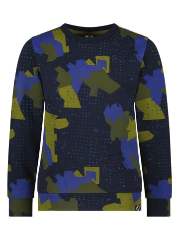 B.Nosy Sweatshirt "Simon" in Dunkelblau/ Khaki