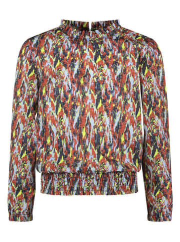B.Nosy Blouse "Bella" bruin/lichtblauw/zwart