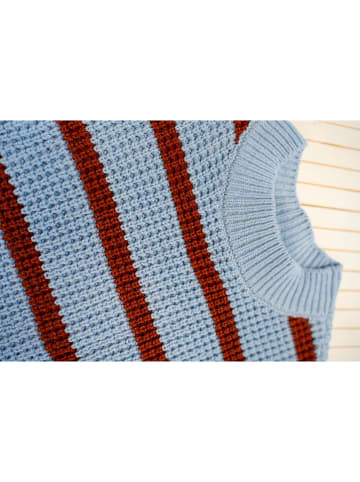 B.Nosy Pullover "Kendall" in Hellblau/ Rot