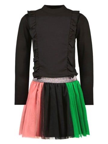 B.Nosy Kleid "Dani" in Schwarz/ Rosa/ Grün