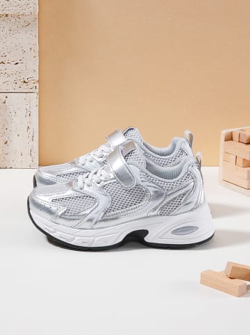 Rock & Joy Sneakers wit/zilverkleurig