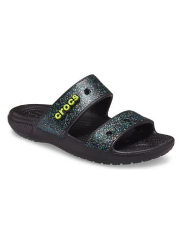 Crocs Slippers "Classic Glitter" zwart