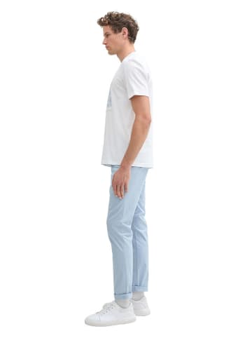 Tom Tailor Spodnie chino w kolorze błękitnym