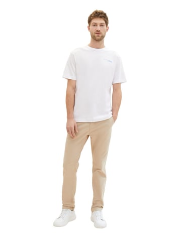 Tom Tailor Spodnie chino w kolorze beżowym