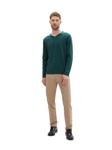 Tom Tailor Spodnie chino w kolorze jasnobrązowym