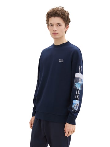 Tom Tailor Sweatshirt in Dunkelblau