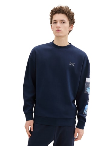Tom Tailor Sweatshirt in Dunkelblau