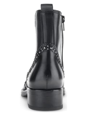 Gabor Leder-Boots in Schwarz