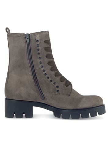 Gabor Leder-Boots in Grau