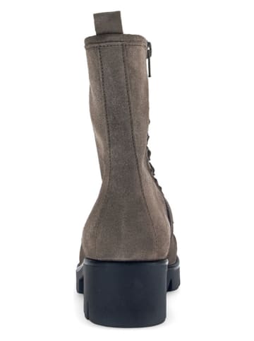 Gabor Leder-Boots in Grau