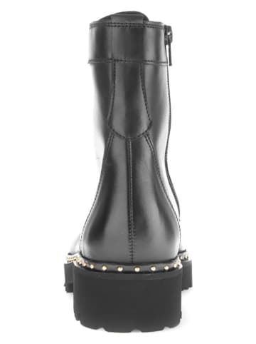 Gabor Leder-Boots in Schwarz