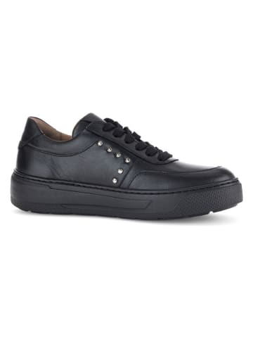 Gabor Leder-Sneakers in Schwarz