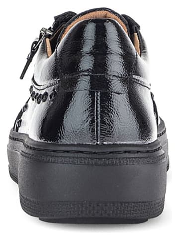 Gabor Leder-Sneakers in Schwarz