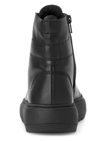 Gabor Leder-Boots in Schwarz