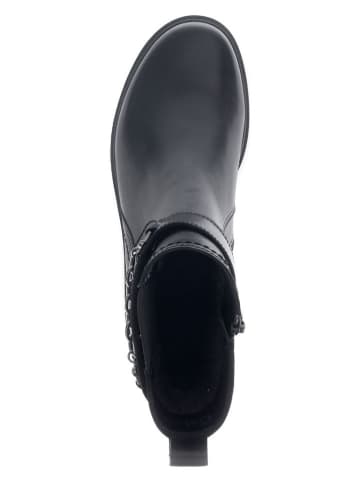 Gabor Leder-Boots in Schwarz