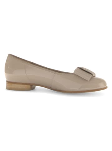 Gabor Leder-Ballerinas in Beige
