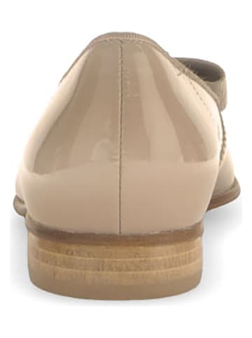 Gabor Leder-Ballerinas in Beige