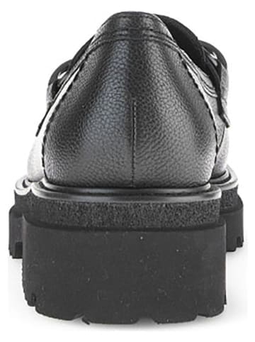 Gabor Leren mocassins zwart