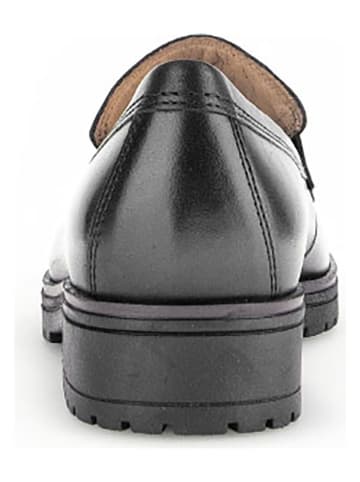 Gabor Leren mocassins zwart