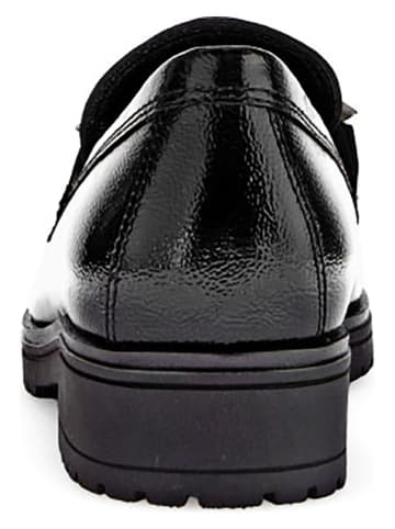 Gabor Leren mocassins zwart