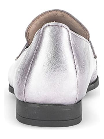 Gabor Leren mocassins zilver/zilverkleurig