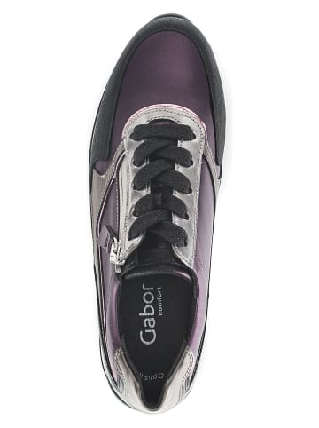 Gabor Sneakers in Schwarz/ Lila