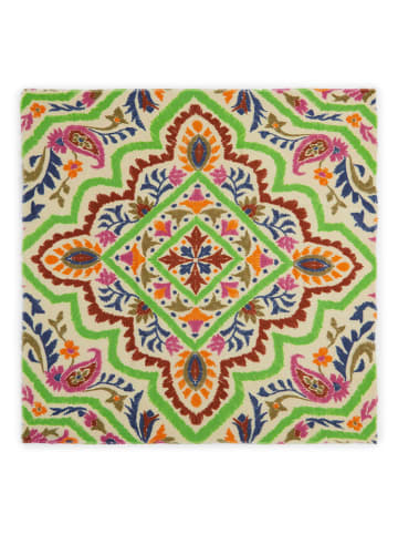 Codello Tuch in Grün/ Bunt - (L)135 x (B)135 cm