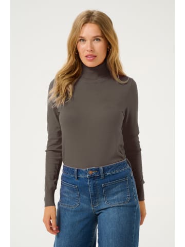 Kaffe Rollkragenpullover "Astrid" in Braun