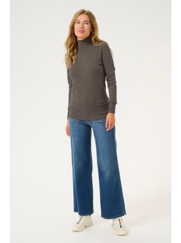 Kaffe Rollkragenpullover "Astrid" in Braun