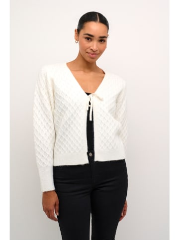Kaffe Kasjmieren vest "Selma" wit