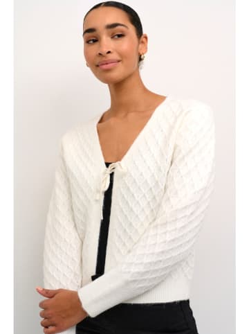 Kaffe Kasjmieren vest "Selma" wit