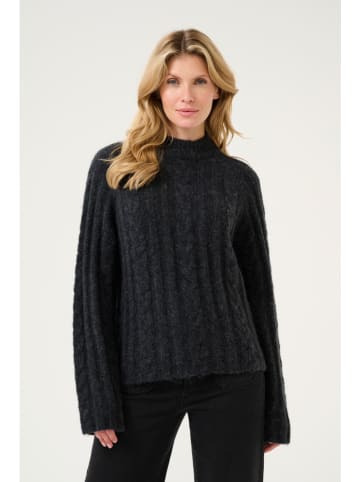 Kaffe Wollpullover "Naja" in Schwarz