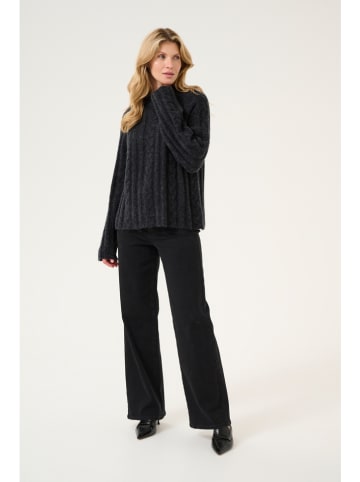 Kaffe Wollpullover "Naja" in Schwarz