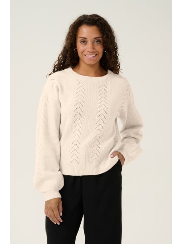 Kaffe Pullover "Holiday" in Creme