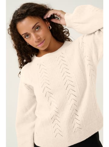 Kaffe Pullover "Holiday" in Creme