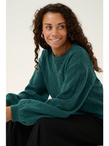 Kaffe Pullover "Holiday" in Grün